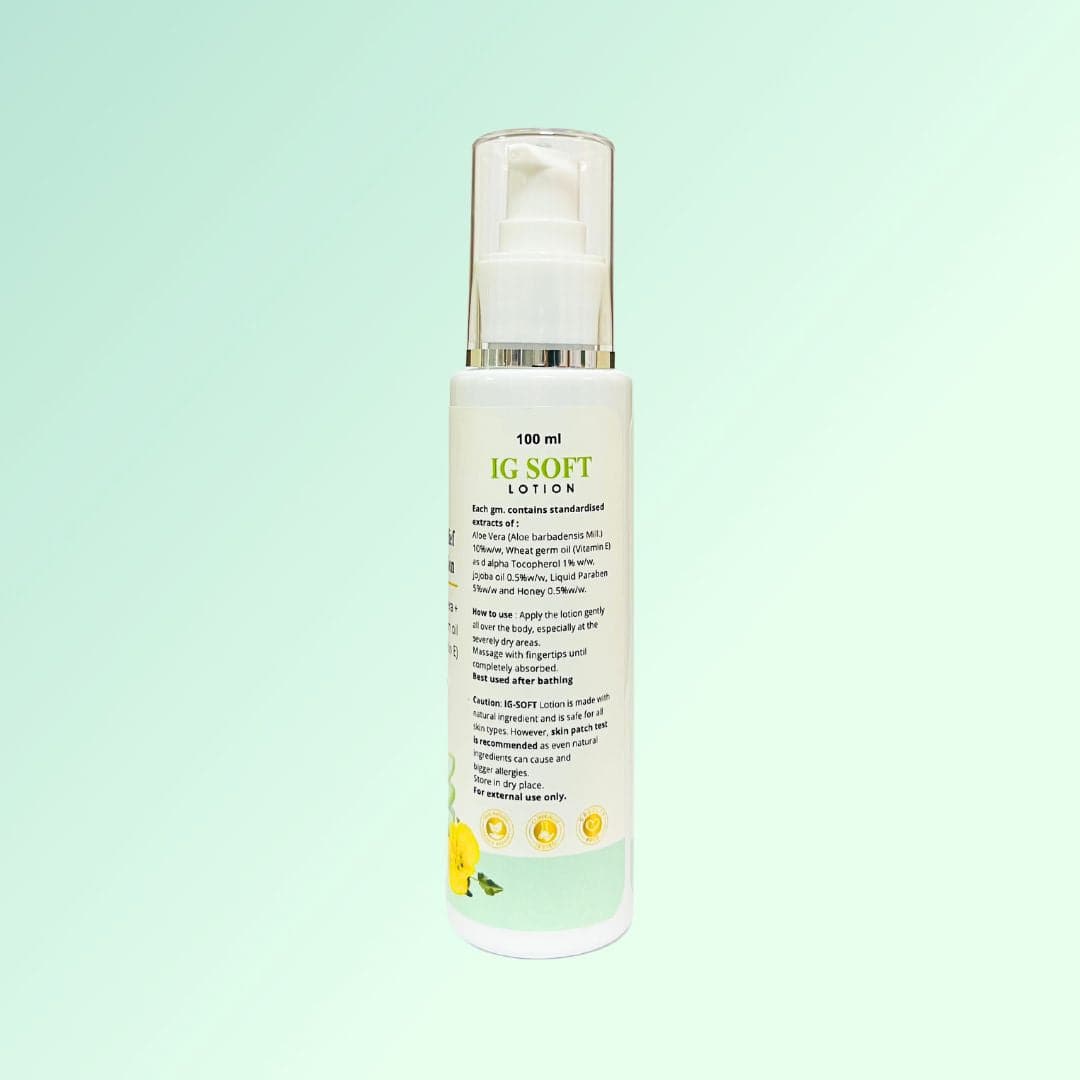 IGP MEDI VENTURES  IG-SOFT LOTION | Moisturizes and nourishes the skin | For all skin types | 100gm